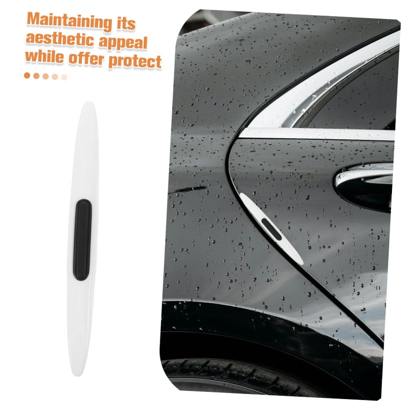 4PCS Car Door Edge Guards Trim Protector Anti Scratch Static Removal Decorative Strips Easy Fit - Image 4