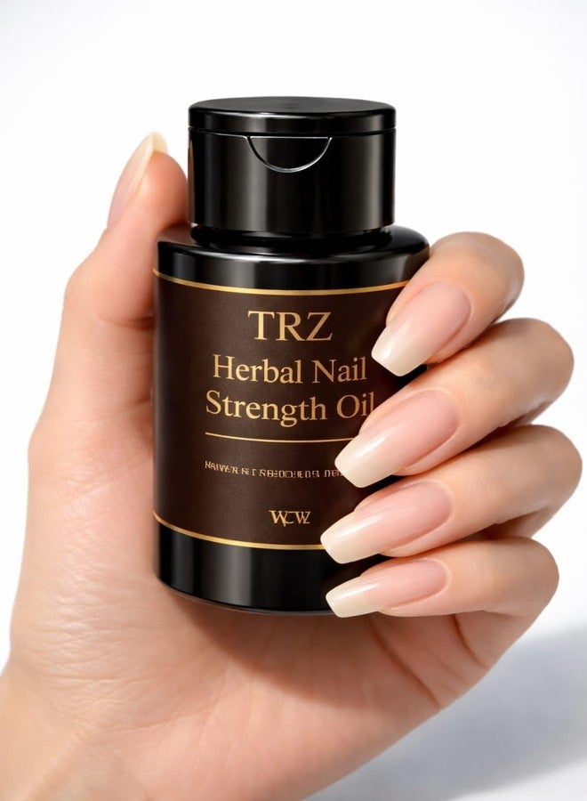 TRZ Nail Growth Oil | Herbal Nail Strengthening Oil | Promotes Long, Strong & Healthy Nails | Cuticle Care Formula - Image 1