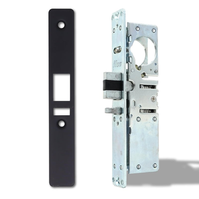 SUMMIT DOORWARE Mortise Deadlatch Lock Adams Rite Style Door Lock Replacement Parts Exterior Door Lock Set in Duronotic Finish 118 Backset LH - Image 2