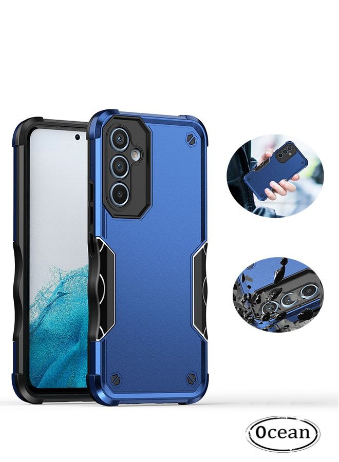 أوشن سامسونج جالاكسي A54 5G حالة الهاتف ( الأزرق ) ، الصف العسكرية المضادة للسقوط والصدمة ، الجانب المضادة للانزلاق تصميم 360 درجة حماية الجسم ، ومكافحة الصفر ، والغبار - Image 1