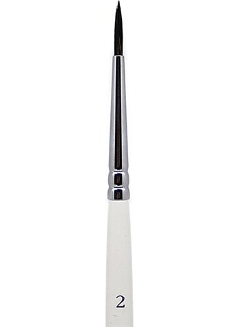 St. Petersburg St Petersburg Nevskaya Palıtra Short Handle Squirrel Hair Round Brush N: 2 