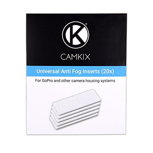 CamKix Anti-Fog Inserts compatible with Hero 4 Black, Silver, 3+, 3, 2, 1 and Other Camera and Housing Systems – 20 Pack Reusable Moisture Removing Inserts - Image 1