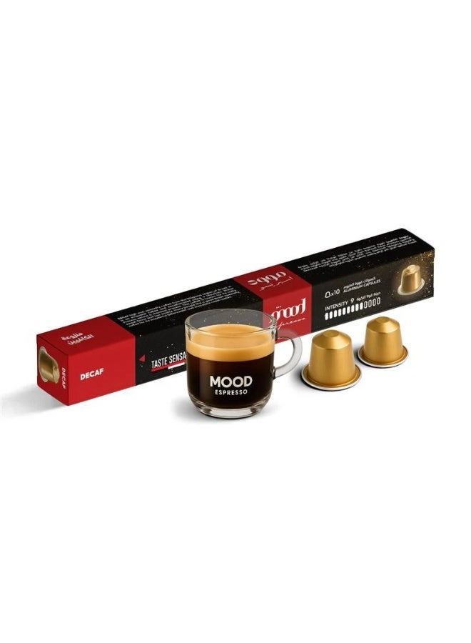 Decaf - Nespresso Compatible Aluminium capsules, 10 Capsules - Image 1