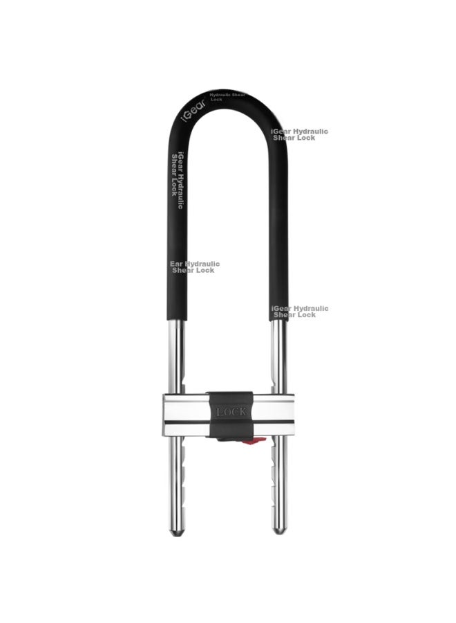 Igear U-shaped Lock, Enterprise Universal Double-opening Glass Door Lock, C-grade Lock Cylinder, Shear-resistant, Anti-pry, Anti-theft, Electric Motorcycle Lock - Image 2