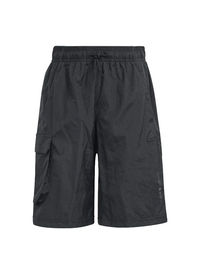 Adidas adidas J Ce Cargo Sh Black Training Shorts 7-8Y