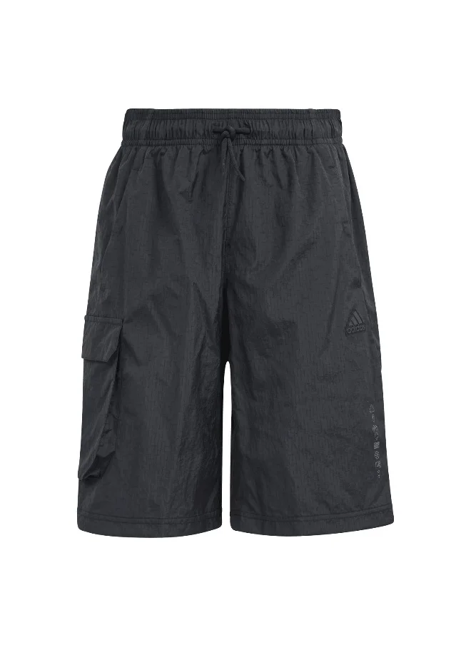 Adidas adidas J Ce Cargo Sh Black Training Shorts 7-8Y