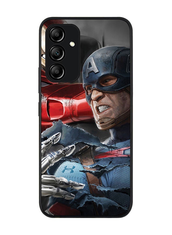 Stylizedd Rugged Black edge case for Samsung Galaxy A54 5G Slim fit Soft Case Flexible Rubber Edges Anti Drop TPU Gel Thin Cover - Fighting The Ultron - Image 1
