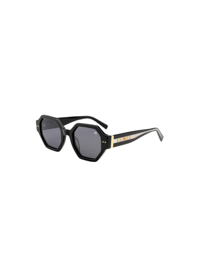 Kemet Eyewear Hexagon Full Rim Unisex Nera Black Dark Gray Lens 
