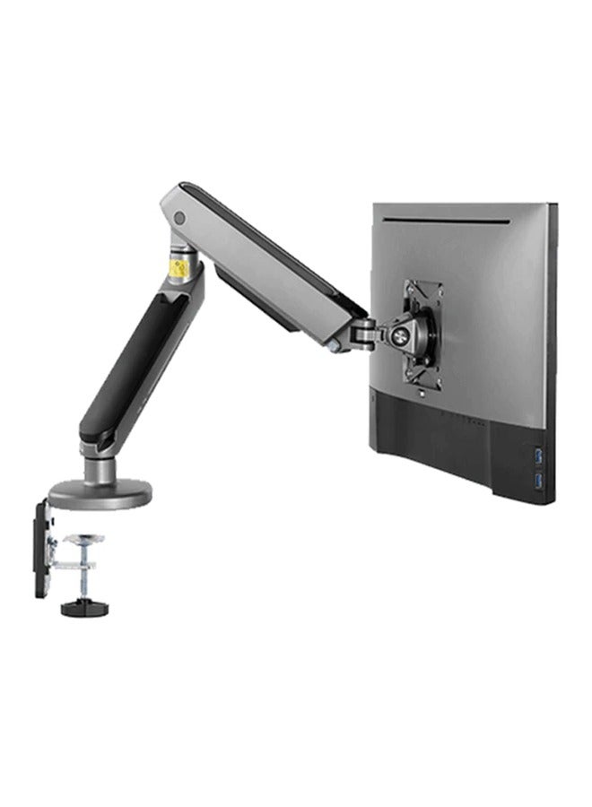 تويستد مايند ذراع شاشة مفرد، يناسب شاشات من ١٧ إلى ٣٢ بوصة، يتحمل حتى ٨ كجم، مصنوع من الألومنيوم والفولاذ، مزود بخاصية تعديل شد الزنبرك، لوحة VESA قابلة للفصل، إضاءة محيطة RGB، مشبك C وحامل حلقي، إدارة كابلات متكاملة، رمادي | TM-54-C06-G - Image 2