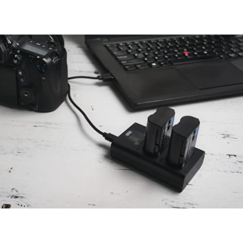 Newell DL-USB-C Dual Channel Charger for NP-FZ100, Black. Compatible with Sony A9 A7III A7RIII Cameras (2-Pack 7.2V 2280mAh Battery, Versatile Charging Option) - Image 5