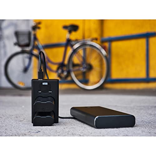 Newell DL-USB-C Dual Channel Charger for NP-FZ100, Black. Compatible with Sony A9 A7III A7RIII Cameras (2-Pack 7.2V 2280mAh Battery, Versatile Charging Option) - Image 4