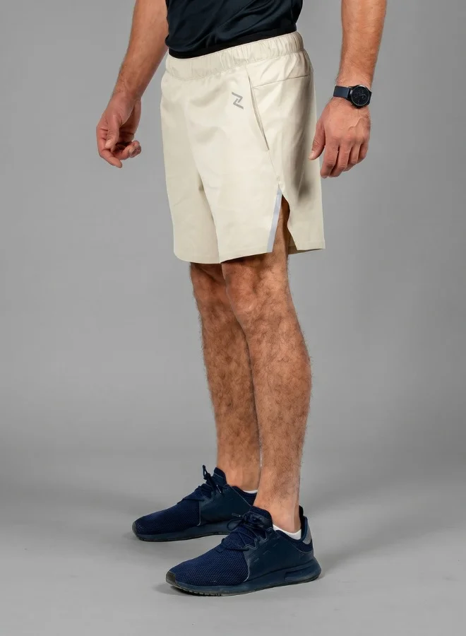 ZAECY Men's Training Shorts with Built-in Inner Shorts