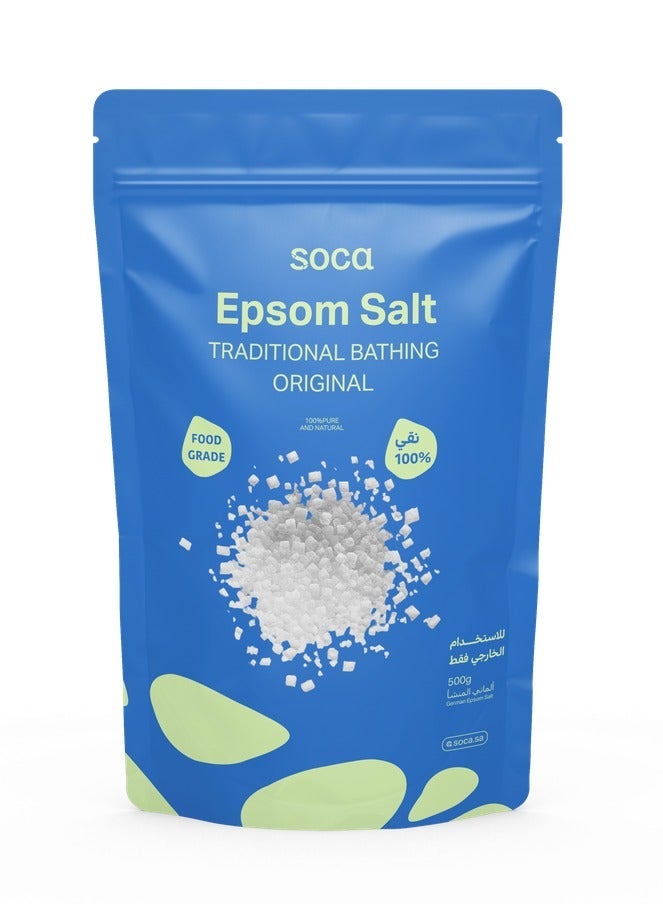 SOCA Epsom Salt - Traditional Bathing Original 500g - Image 1