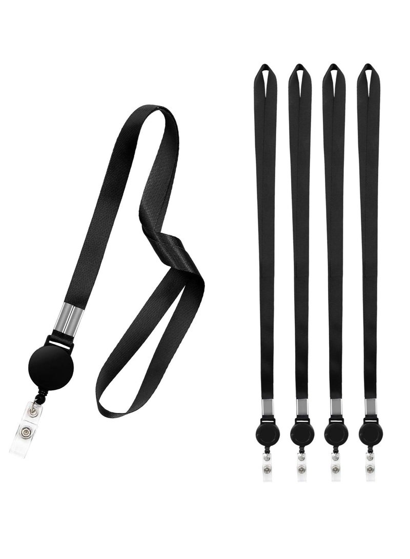 Oasisgalore 5 Pcs Key Chains Lanyards Neck Strap Lanyard for Key,Badge Holder(Black) - Image 1