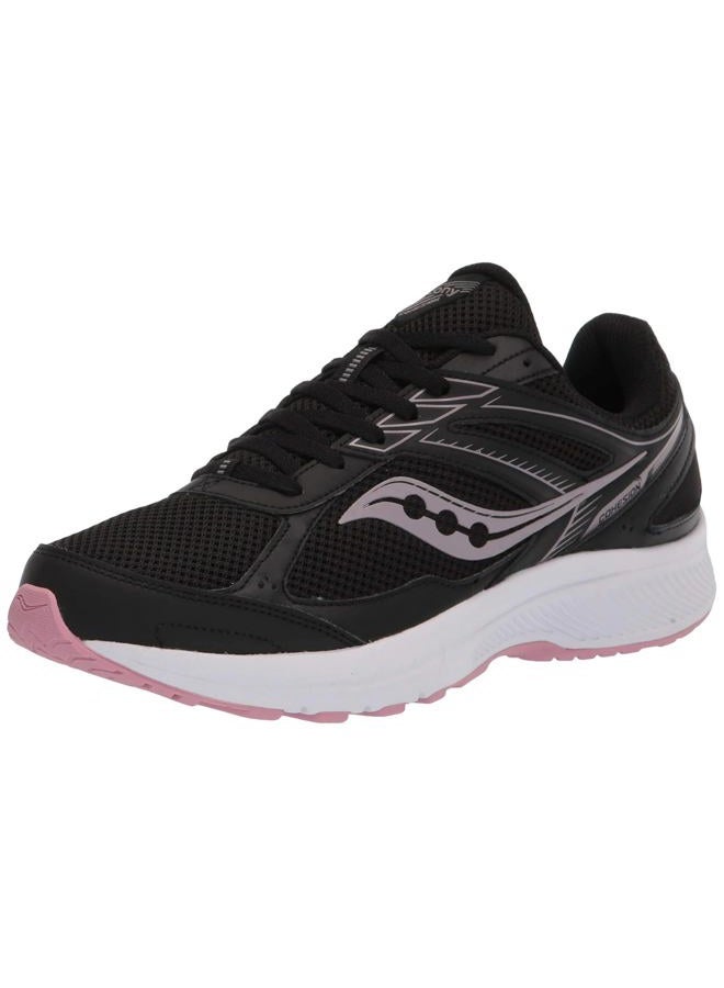 saucony Women's Core Cohesion 14 Road Running Shoe, Black/Pink, 11 Wide - Image 5