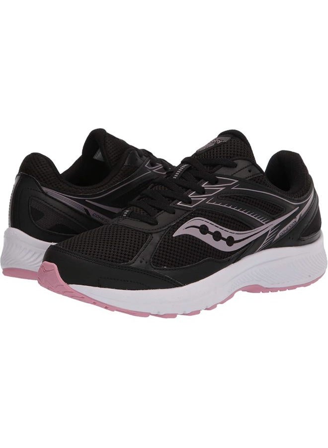 saucony Women's Core Cohesion 14 Road Running Shoe, Black/Pink, 11 Wide - Image 4