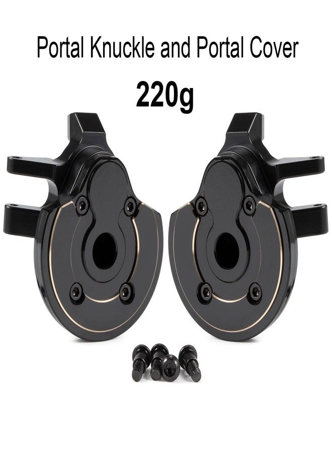 ZMHOBBY Heavy Brass Weights Capra AR45P Portal Cover Steering Knuckles for SCX10 III CP44 CP43 Portal Axle 1/10 RC Crawler Rigs 4WS LCG Comp Builds (Knuckle and Cover) - Image 3