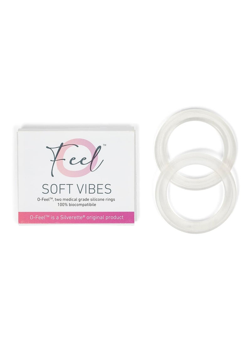 Silverette - SILVERETTE The Original Silver Nursing Cups, Nipple Covers for Breastfeeding with O-Feel Silicone Rings - Image 1