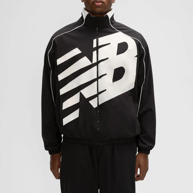 New Balance Men's Basketball Oversized Print Woven Jacket