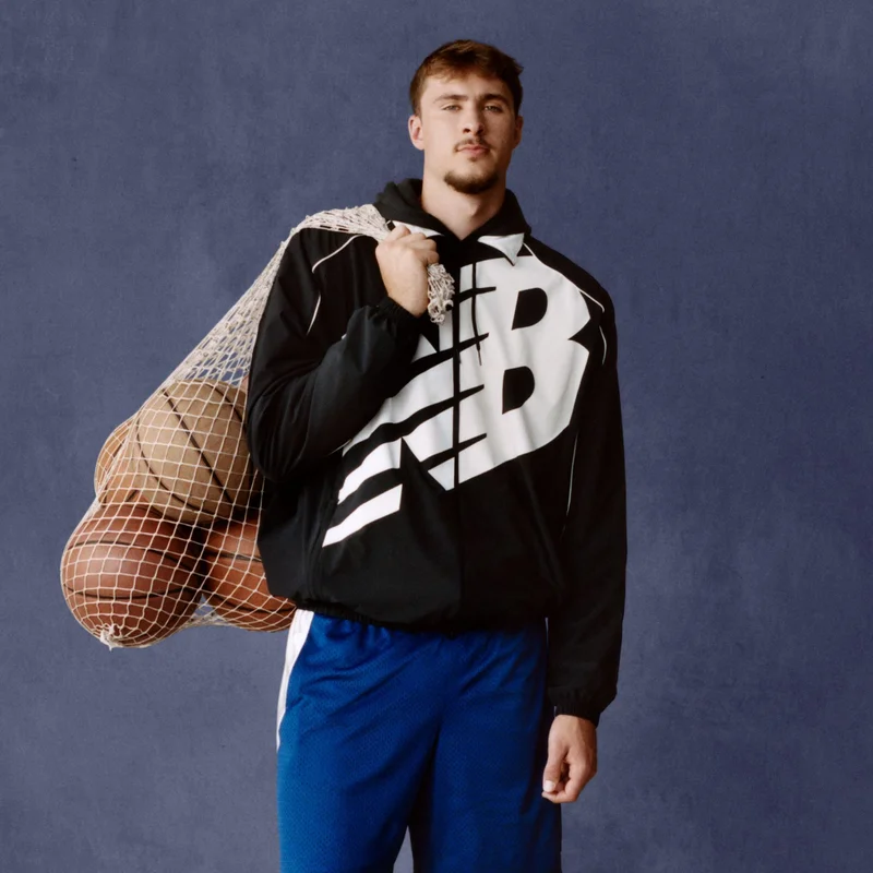 New Balance Caviar Men's Basketball Oversized Print Woven Jacket for Men | Best Price UAE