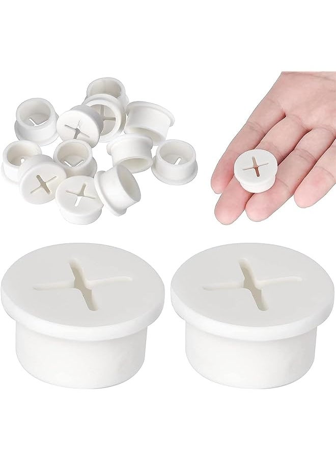 The White Shop WHITE SHOP 12 PCS Cable Cord Grommet Silicone Cable Grommet 3/4" Wire Hole Cover Cable Management Wire Organizer Cable Pass Through Desk Grommet for Table, Computer Desk, Office, Home  - Image 1