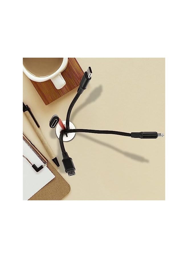 The White Shop WHITE SHOP 12 PCS Cable Cord Grommet Silicone Cable Grommet 3/4" Wire Hole Cover Cable Management Wire Organizer Cable Pass Through Desk Grommet for Table, Computer Desk, Office, Home  - Image 4