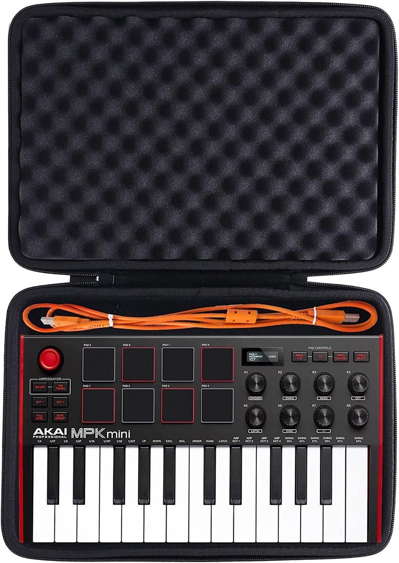 كو2كريا حقيبة واقية صلبة من للأكورديون AKAI Professional MPK Mini Plus مزودة بـ 37 مفتاحًا USB MIDI (الحقيبة فقط، لا تشمل المعدات) - Image 1