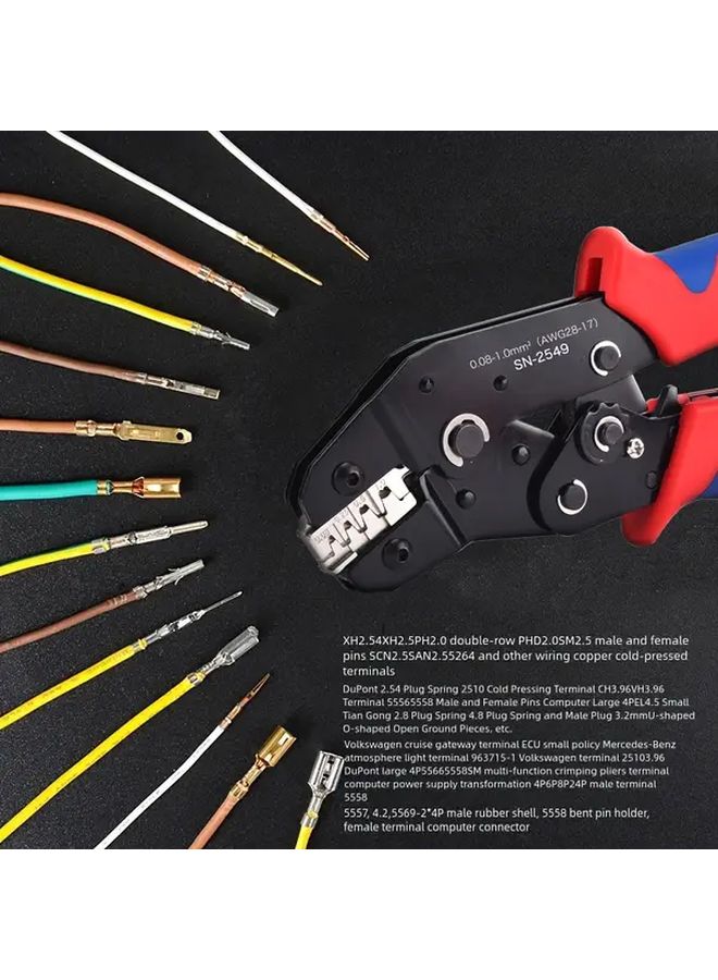 SN 2549 Precision Crimping Pliers For Dupont JST PH XH VH Terminals - Image 2