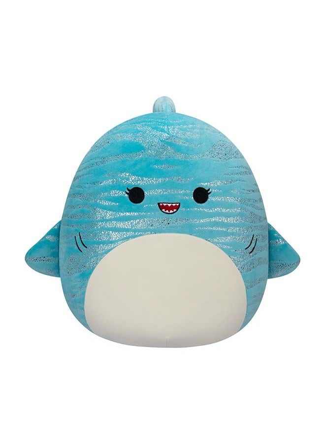 Squishmallows 12 inch Lamar the Blue Whale Shark , Officially Licensed Kellytoy Plush Toy, Colorful Soft Toy, Gift for Kids, Girls & Boys Washable Squishy Stuff Toy Multicolor All Age  - Image 1