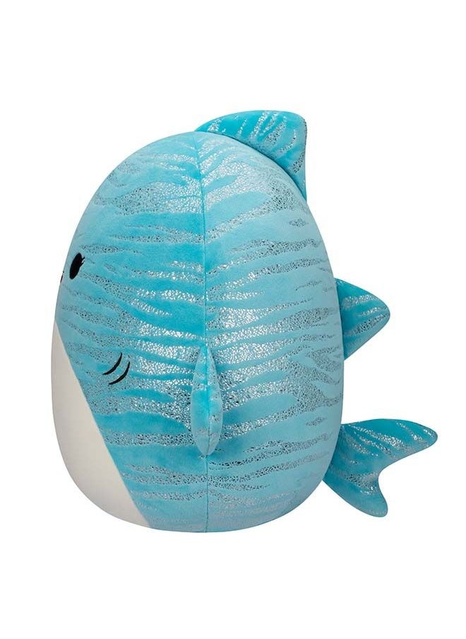 Squishmallows 12 inch Lamar the Blue Whale Shark , Officially Licensed Kellytoy Plush Toy, Colorful Soft Toy, Gift for Kids, Girls & Boys Washable Squishy Stuff Toy Multicolor All Age  - Image 4