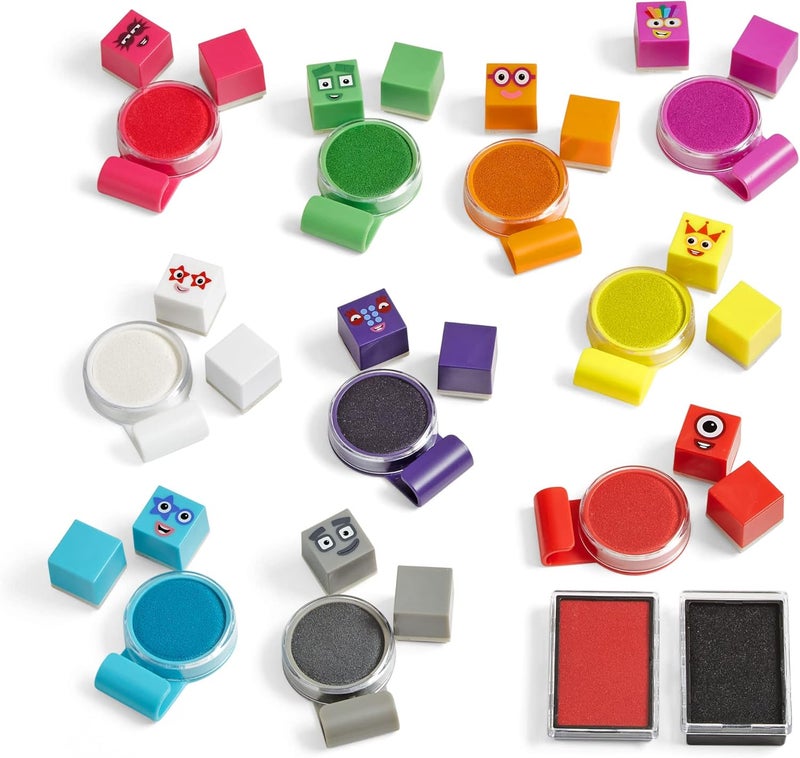 Learning Resources Numberblocks Stampoline Park Stamp Activity Set Numberblocks Colours Washable Inks Arts and Crafts Colour Blocks Hobby Art 32 Pieces Gifts for 3 4 5 6 7 Year Old Kids Boys & Girls - Image 3