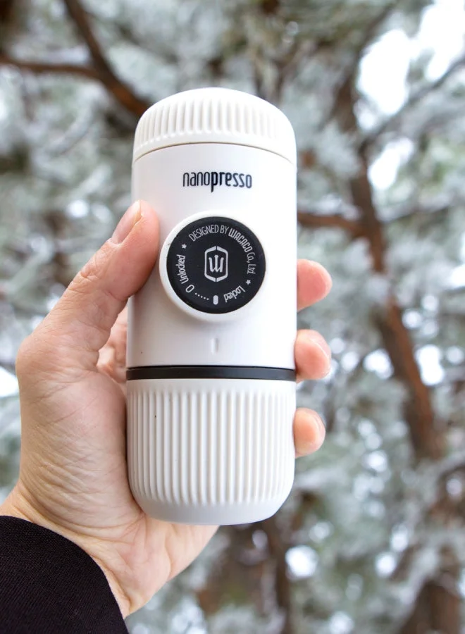 WACACO Nanopresso Portable Espresso Maker Bundled with Protective Case Chill White Chill White