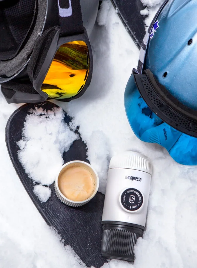WACACO Nanopresso Portable Espresso Maker Bundled with Protective Case Chill White Chill White