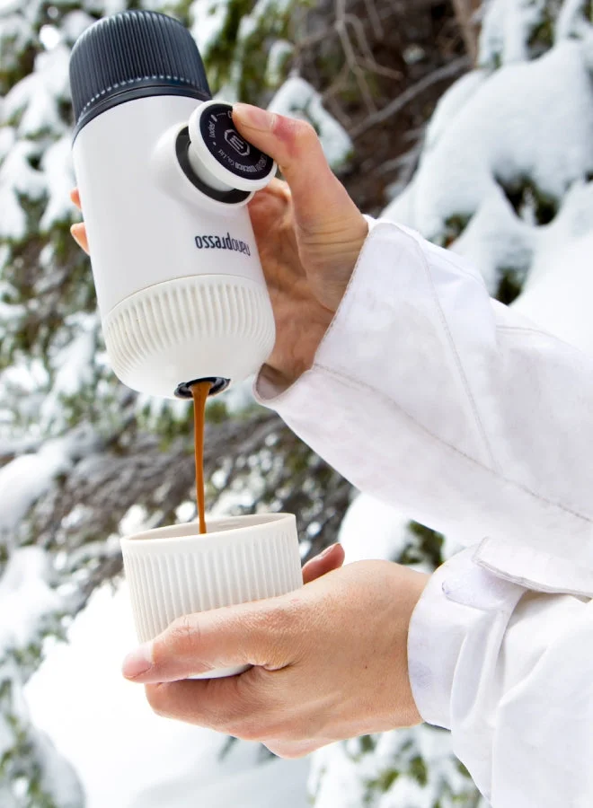 WACACO Nanopresso Portable Espresso Maker Bundled with Protective Case Chill White Chill White