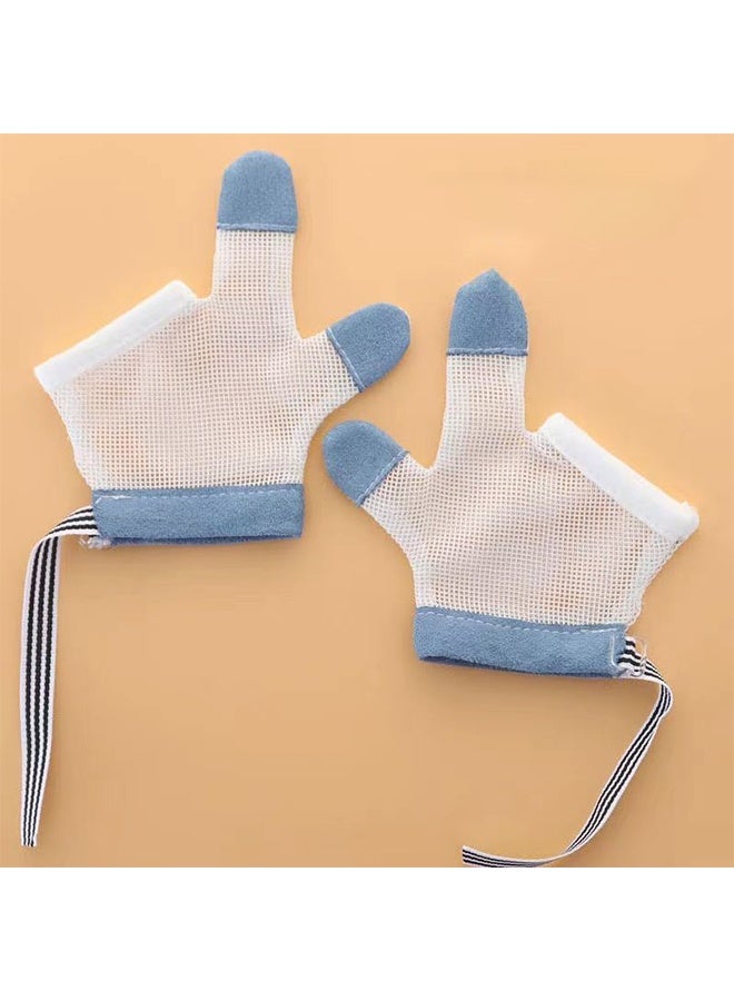 Stop Thumb Sucting, 1 Pair Baby Anti Eating Gloves No Scratch Breathable Finger Thumb Protector Thumb Sucting Stop for Kids Stop Thumb Fingers Sucting - Image 3
