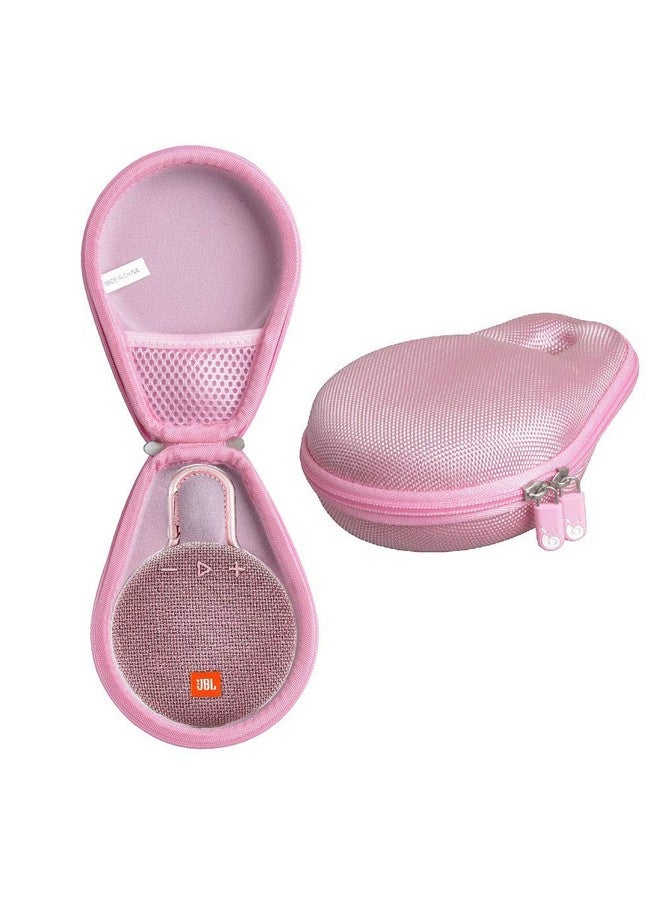 Hermitshell Travel Case Fits Jbl Clip 3 Portable Waterproof Wireless Bluetooth Speaker (Pink 2) - Image 1