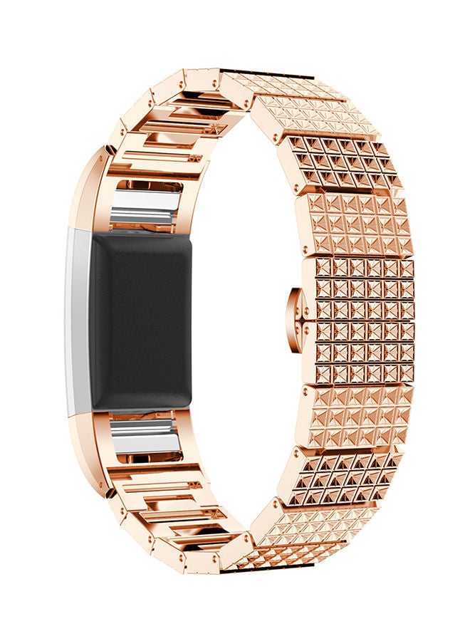 NIBEMINENT Replacement Watch Band For Fitbit Charge 2 Rose Gold - Image 3
