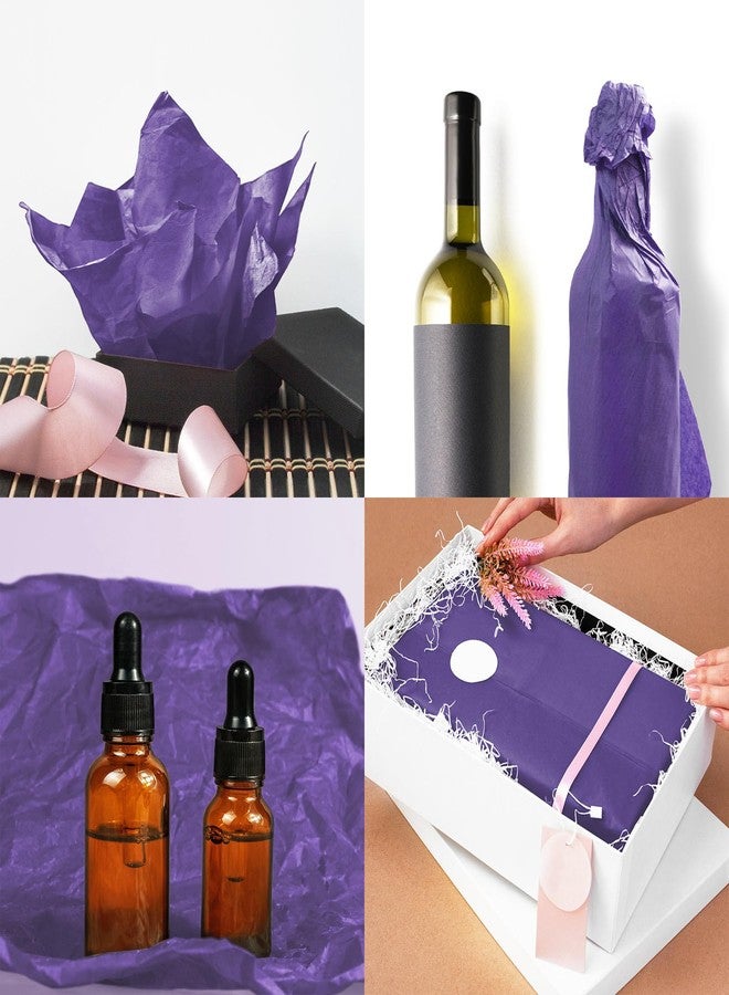 Laidans 120 Sheets 20"X14" Purple Tissue Paper for Gift Bags Wrapping, Art Tissue Paper Bulk for Weddings Birthday Party Crafts Decoration - Image 5