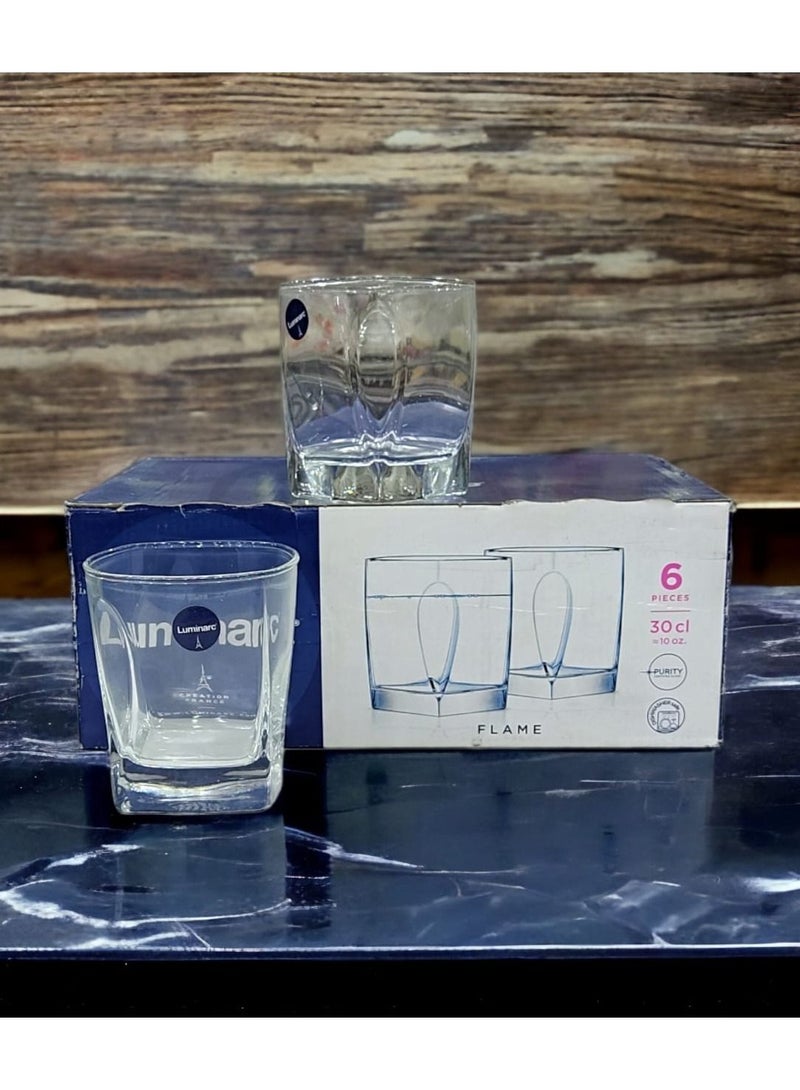 لومينارك طقم أكواب 6 قطع 300مل - فلام - Image 1