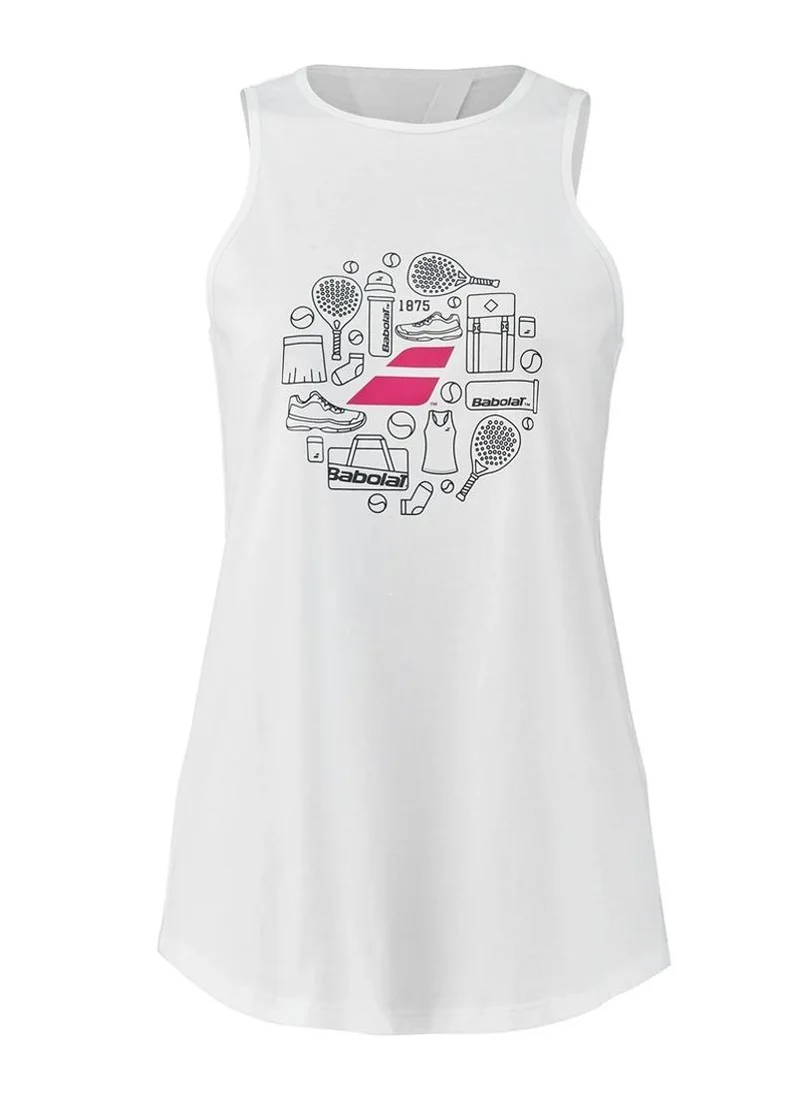 بابولات Babolat Padel Tank Padel-6Ws23072-1000, Color - White, (French Brand)