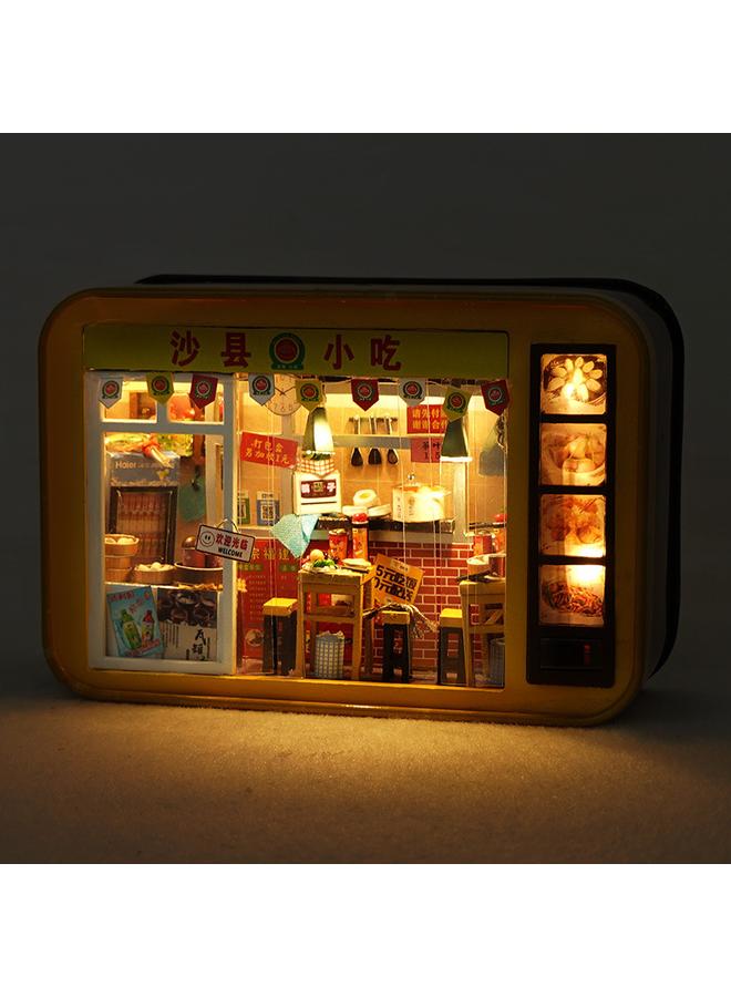 Bluejw DIY Cabin Handmade Tinplate Box Childhood Memory Model Three-dimensional Architecture Creative Birthday Gift - Image 5