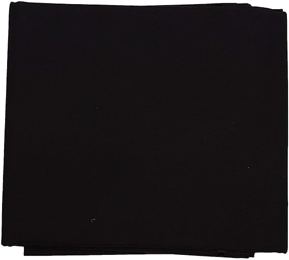 Hometail Hometail Unstitched Plain Cotton Fabric Material for Home Decor Furnishing Curtains Cushions Pillow and Craft Cotton Fabric Material in Meter Unstitch Cotton Fabric by Meter Black 2 Meter  - Image 1