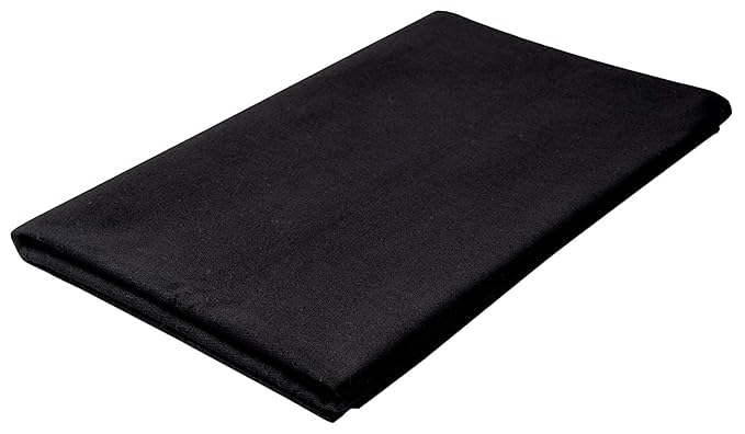 Hometail Hometail Unstitched Plain Cotton Fabric Material for Home Decor Furnishing Curtains Cushions Pillow and Craft Cotton Fabric Material in Meter Unstitch Cotton Fabric by Meter Black 2 Meter  - Image 3