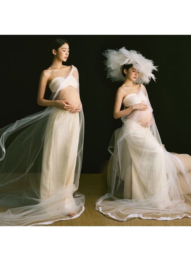 Pregnant Women Photo Clothing Photo Studio Pregnant Mummy Big Belly Photo Photo Dress Photography Art Photo Pregnant Women Photo Clothes