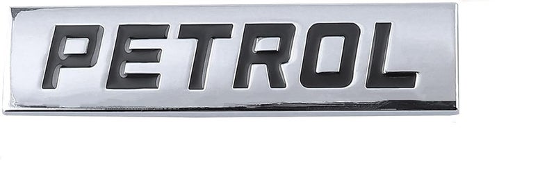 OAN Petrol Emblem Sticker for Car Fuel Tank (Silver-Plain) - Image 1