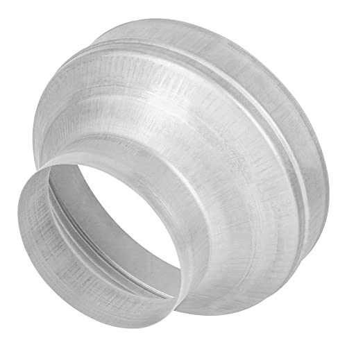 Kikerike Duct Reducter 10 to 6 Air Ducting Reducer Increaser Air Duct Adapter or Round Metal Pipe Reducer for Bathroom Kitchen Ventilation Systems - Image 1