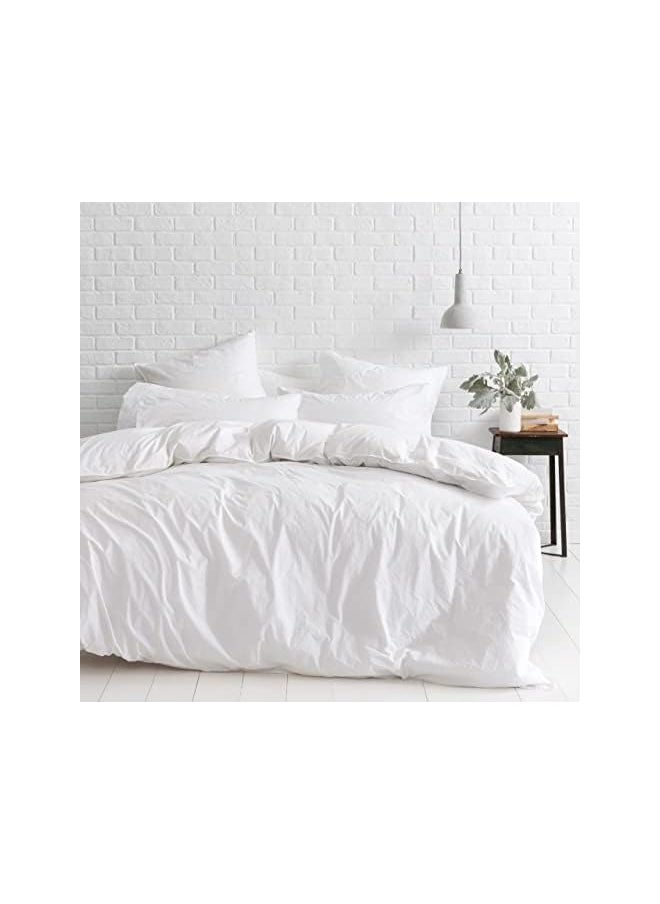 Klub Double Duvet Cover 100 Percent Cotton 300Tc Sateen Plain Size: 220 X 240Cm White - pzsku/Z749D9DA1FA9570874B09Z/45/_/1704174049/b88b47d6-844a-41e7-84f6-87898aa827fb