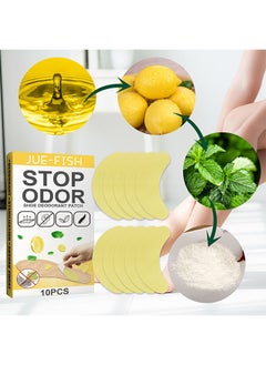 JUE-FISH Pack of 10 - Shoe Deodorizing Sticker, Freshness Comfortable Long-Lasting Foot Odor Eliminator, Ultra Thin Breathable Shoe Odor Eliminator Patch  - Image 3
