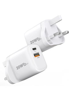 ELTRAZONE 18W USB Fast Wall Charger Adapter Compatible with Apple iPhone 12/Pro/Max/Mini/SE/11/X XS, iPad Air/Pro, Galaxy S20/Note20/10, HUAWEI P40 White  - Image 3