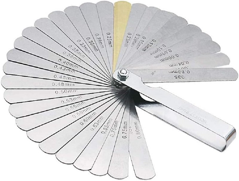 Mayata 32 Blades Combination Feeler Gauge Stainless Steel Removable Metric Imperial 0.04-0.88mm Thickness Measuring tool - Image 1